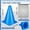 Blue, variant on Voylla 30 Pack 7 Inch Plastic Traffic Cones Sports Training Agility Marker Mini Cones for Soccer, Skating, Football, Basketball, Indoor and Outdoor Games Sports Practice Equipment