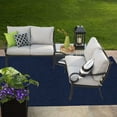 thumbnail image 3 of Saturn Collection Solid Color Indoor Outdoor Area Rug Navy - 7' x 9', 3 of 4