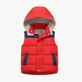 thumbnail image 2 of Esaierr Kids Boys Girls Padded Vest Toddler Hooded Zipper Sleeveless Jacket Puffer Vest Outwear for 1-12Y, 2 of 6