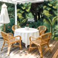 thumbnail image 2 of Summer Palm Tree Outdoor Curtains for Patio Waterproof,Windproof Privacy Curtains with Weighted Bottom,Nature Green Tropical Plant Leaves Outside Drapes for Picnic Garage Yard Cabana 54"x84" 2 Panel, 2 of 8