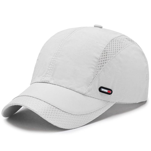 Gorra deportiva transpirable de secado rápido Gorra de hombre negra
