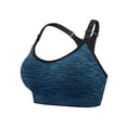 thumbnail image 7 of SAYFUT Women's Seamless Active Keyhole Mesh Racerback Sports Bra Middle Impact 2-Pack, 7 of 7