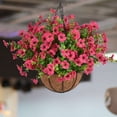 thumbnail image 7 of Coolmade 18" Artificial Faux Hanging Plants Flowers Basket for Outside Porch Decoration, 7 of 7