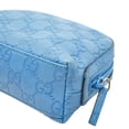 thumbnail image 6 of Pre-Owned Gucci Guccissima Pouch 272366 Blue Leather Women's GUCCI (Good), 6 of 10