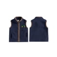 thumbnail image 2 of BemeyourBBs Toddler Baby Boy Fleece Vest Casual Sleeveless Zip Up Tractor Embroidery Vest Jacket Coat With Pockets Warm Fall Winter Clothes, 2 of 9