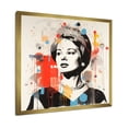thumbnail image 2 of Designart "Pop Art Magazine of Queen Elizabeth I" People Framed Wall Art Decor - Modern Black Celebrity Hallway Framed Wall Art Decor, 2 of 6