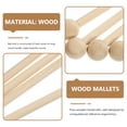 thumbnail image 4 of 4pcs Wood Mallets Percussion Sticks Musical Percussion Instrument Parts Accessories (Wood Color), 4 of 6