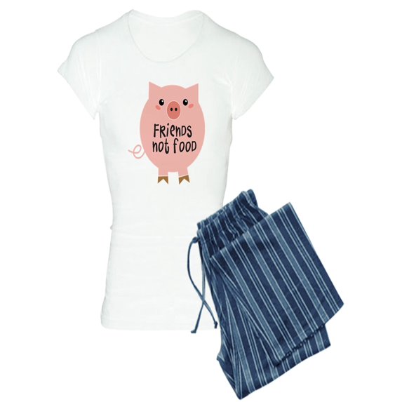 CafePress - Friends Not Food Pajamas - Women's Light Pajamas