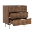 thumbnail image 6 of Nightstand with 3 Drawers & Charging Station,Smart Nightstand with Night Light with Storage Cabinet for Bedroom,Living Room,Wood02, 6 of 7