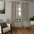 thumbnail image 2 of Ambesonne Grommet Curtain, , 50"x108", Dark Cocoa Pale Grey, 2 of 5