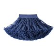 thumbnail image 4 of Xijirk Girls Dresses,Girls Party Dress Layered Tutu Skirt for Celebrations,Dresses for Girls,Navy,2-3 Years, 4 of 4