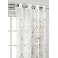 thumbnail image 4 of Grommet Curtain Panel, Embroidered Sheer Extra-Wide, Purple 54" x 84", 4 of 7