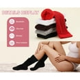 thumbnail image 3 of IMMEKEY 3 Pairs Slouch Socks for Women Size 9-11 Soft Extra Long Scrunch Knee High Boot Socks, 3 of 12