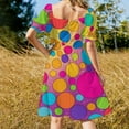 thumbnail image 3 of Colorful Dots Dress Elegant Dresses Plus Sizes Dress Summer 2025 Women Long Dress Women Women's Dress, 3 of 6
