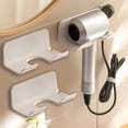thumbnail image 1 of Soporte para secador de pelo SUPTEC, soporte universal de pared, paquete de 2 unidades, blanco, 1 of 6