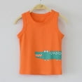 thumbnail image 3 of Hiijoy Toddler Boys Tank Top Cartoon Animal Print Cotton Sleeveless Tops, Orange, 3 of 3