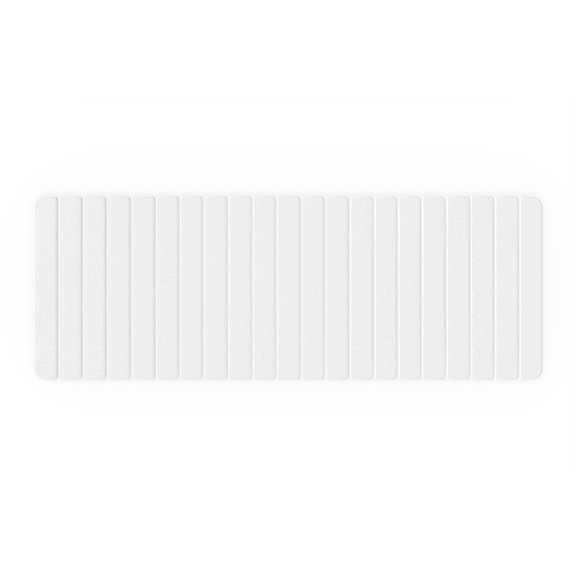 Modern 58x21" Diatomite Stone Extra Large Bath Mat in White