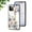 White Flower Bush, variant on Compatible with iPhone 14 Pro Case, Floral Pattern Marble Sparkle Ring Holder Stand Design Women Girls Slim Protective Lightweight Phone Case Soft Bumper Cover for 6.1",Glamorous Peony