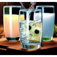 thumbnail image 4 of 9.5 Oz Set of 6 Tritan Plastic Drinking Glasses Dishwasher Safe BPA Free Unbreakable Juice Glasses for Kids Shatterproof Wine Water Glasses Acrylic Tumblers (9.5 Oz Light Blue), 4 of 6