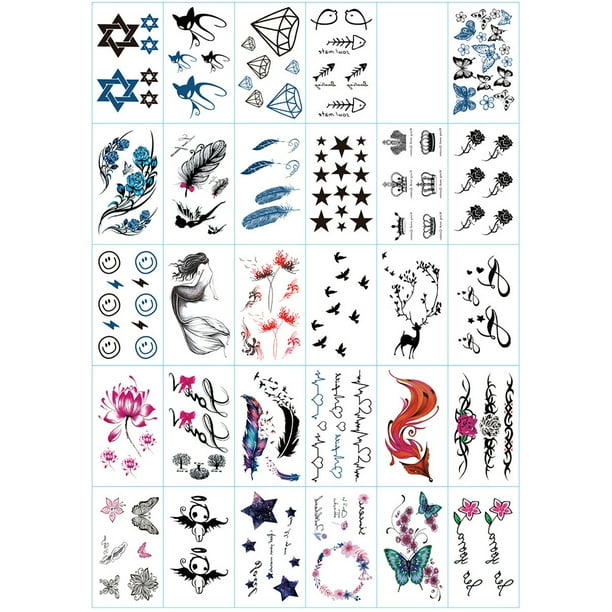 Temporary Tattoo Stickers Men Women Waterproof Long-lasting English Alphabet Flowers Tattoo Stickers Temporary Tattoo Stickers Men Women Waterproof Long-lasting English Alphabet Flowers Tattoo Stickers