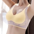 thumbnail image 2 of Brasier Mujer Sujetador de Mujer con Hebilla Frontal y Borde de Encaje sin Aro de Acero, Ajuste sin Costuras, Ideal para Yoga y Dormir, Talla Grande Extra Grande, 2 of 4