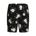 thumbnail image 7 of Daiia Rose Flowers Mens Woven Stretch Pajama Short,Short Pajama Pants-Small, 7 of 7