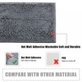 thumbnail image 5 of Bathroom Rugs Bath Mats for Bathroom Non Slip, Chenille Bathroom Carpet Coarse Wool Shower Mat for Bath Room, Tub - Aqua, Bedroom,, 5 of 11
