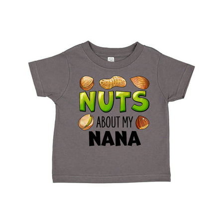 

Inktastic Nuts About My Nana Peanut Almond Pistachio Gift Toddler Boy or Toddler Girl T-Shirt
