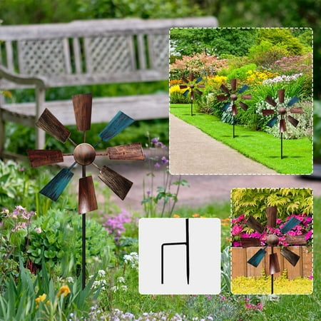 

NIUREDLTD 360 Degrees Metal Swivel Classical Wind For Patio Lawn Outdoor Yard Lawn Garden