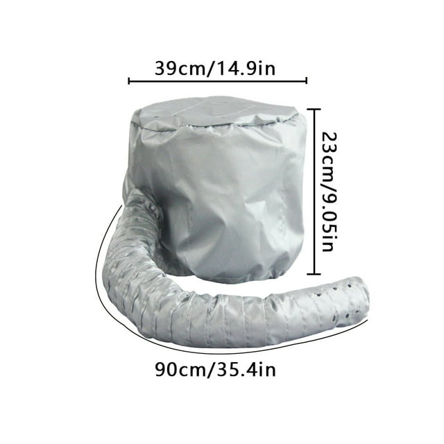 Accessoire de Sèche-Cheveux avec Long Tuyau Capuchon Chauffant Réglable Portable pour Coiffure Salon de Coiffure à Domicile