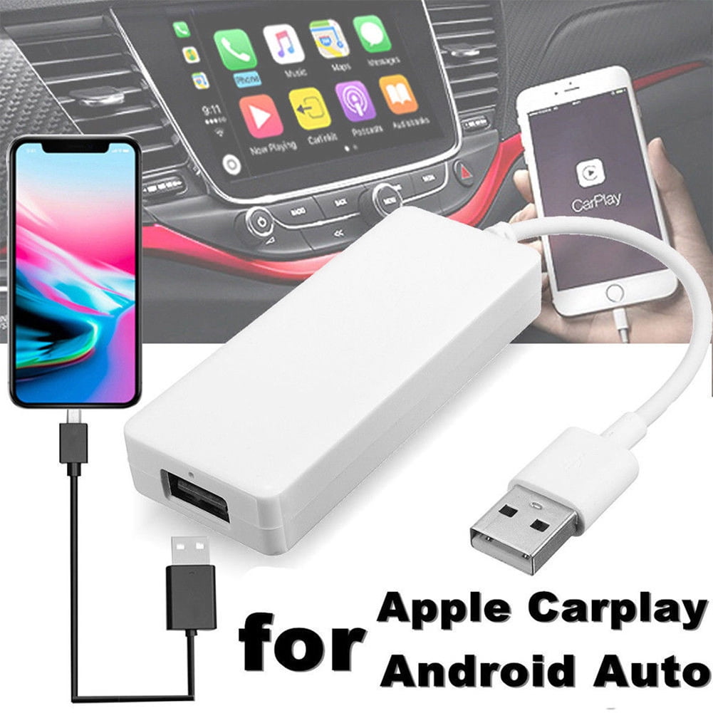 Install Autokit app in Android Car Radio Wireless Carplay dongle Wired USB Android Auto Carplay dongle Screen Mirroring SIRI Voice Control Google Maps not supports Original Factory Car Radio black
