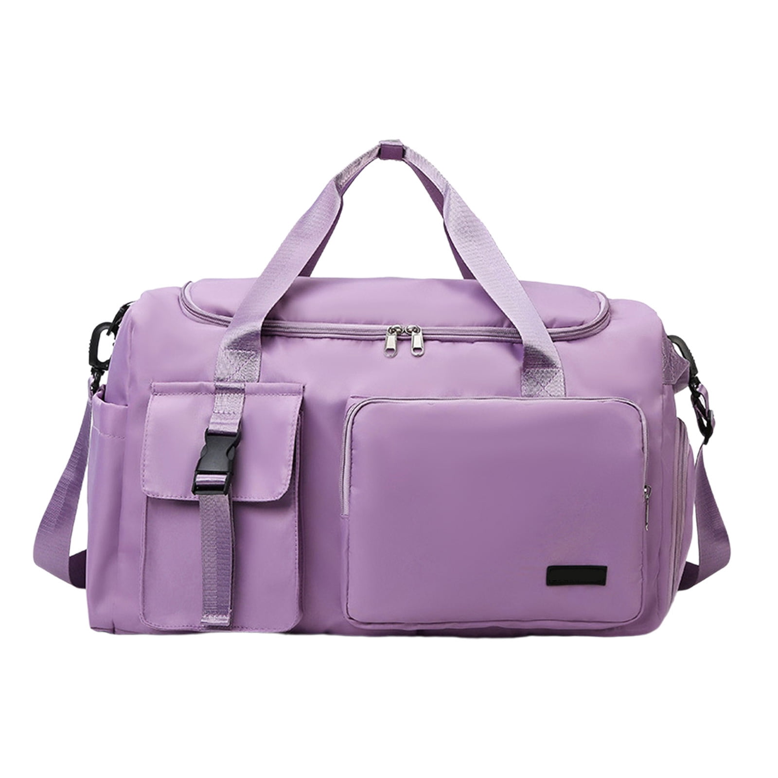 Large Capacity Gym Duffle Bag for Women - Lightweight Sports Travel Duffel for Workout, Training, Weekend Trip & Travel, Purple
