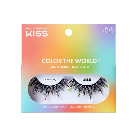 KISS Color The World, False Eyelashes, Harmony, 18 mm, 1 Pair