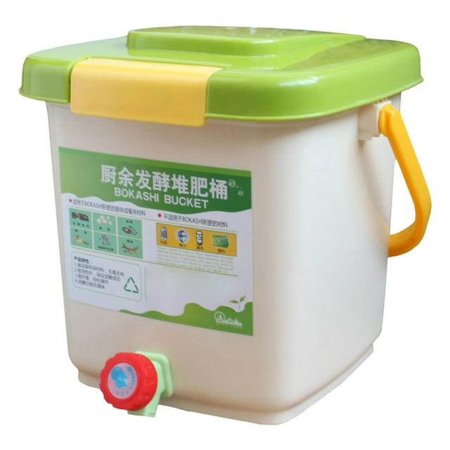 koolsoo Bac à Compost 12L Boîte à Compost Ménager avec Couvercle, Baril de Fermentation, Déchets de Cuisine