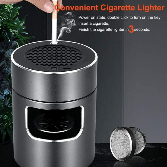 SmartCoolous 3 in 1 Multifunctional Smokeless Ashtray with Filter, USB Rechargeable, Odor Eliminator, Portable