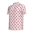 thumbnail image 2 of Vsdgher Cute Cat Print Men's Short Sleeve Stretch Polo Shirt, Moisture-Wicking Performance Polo Shirt, 2 of 8