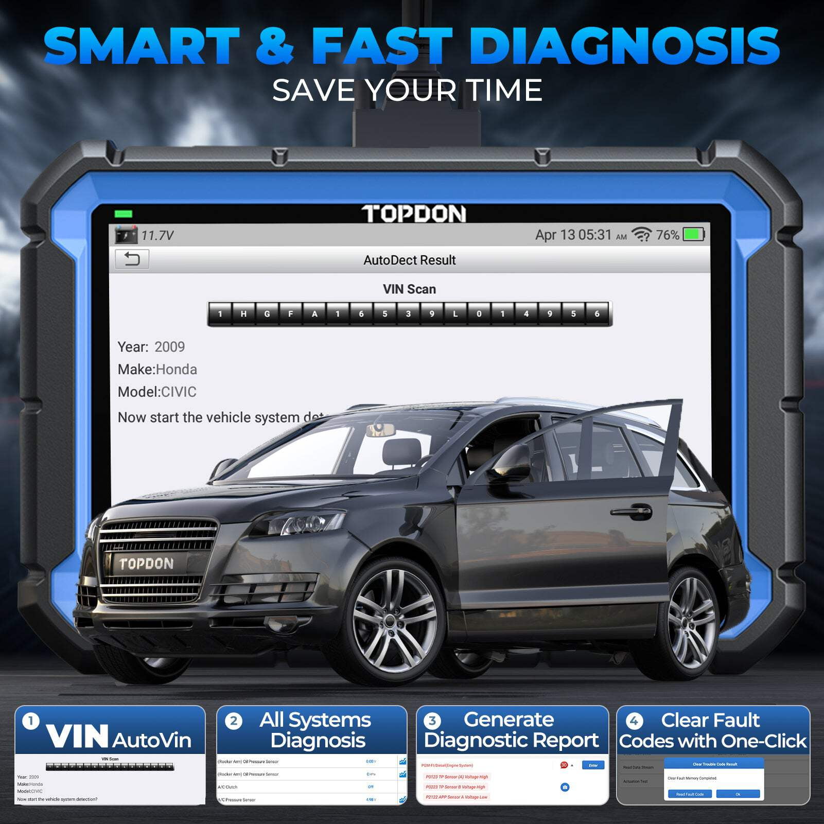 ArtiDiag Pro ArtiDiag Pro Bidirectional Scan Tool, ECU Coding OBD2 Scanner Diagnostic Tool, 2 Years Free Updates, FCA Autoauth, 31+ Services, All System Diagnosis