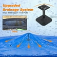 thumbnail image 2 of ExacMe Premium 10 Foot Trampoline Weather Cover with Center Support, Rain Cover with Drain Holes, Waterproof Winter Snow Protection Covers, R10B, 2 of 7