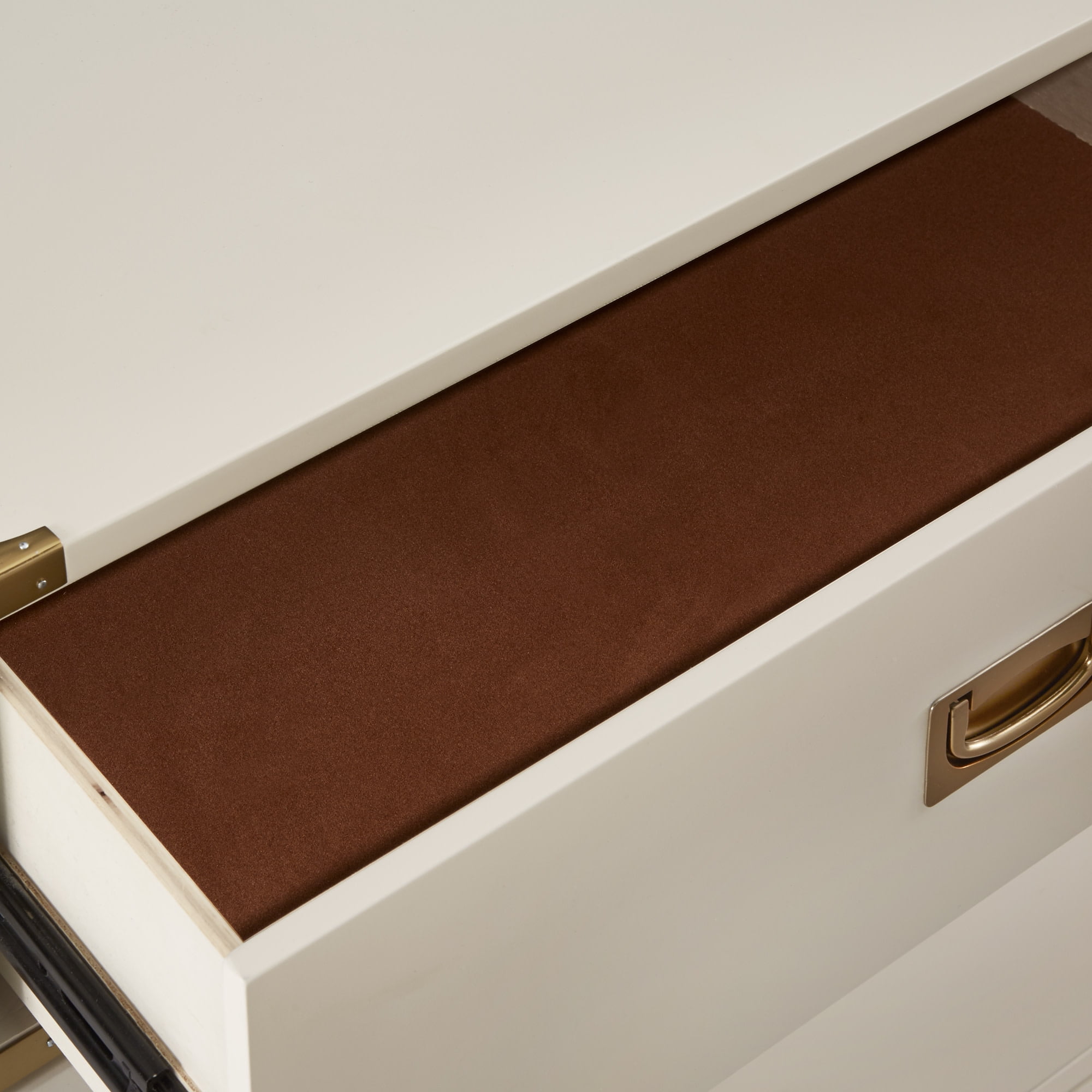 Weston Home Delacour 3-Drawer Gold Accent Nightstand
