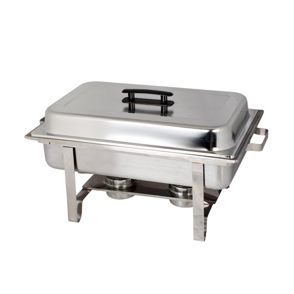 Excellante Stainless steel 8 quart full size welded chafer set, comes in set