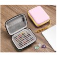 thumbnail image 2 of Portable Zipper Closure Guitar Pick Storage Portable Zipper Closure Bag Waterproof Plectrum Organizer Carrying Case Musical Instrument Pink Full Mesh, 2 of 9