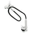 thumbnail image 5 of Soporte de cuello de cisne para teléfono con base de clip, brazo largo flexible para celular, tableta y lector electrónico (negro), 5 of 5