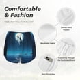 thumbnail image 4 of Daiia Night Sky Moon Dolphin Pattern Women's 2 in 1 Running Shorts - Lightweight Athletic Workout Gym Yoga Shorts Liner with Phone Pockets-Small, 4 of 7