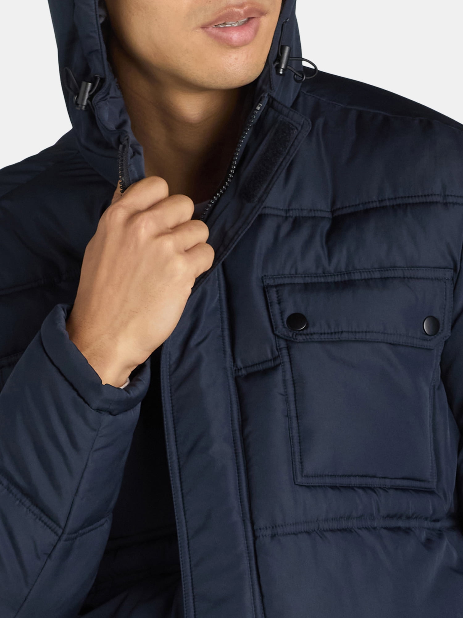 Big Chill Men’s Quilted Puffer Coat with Hood, Sizes M-XXL