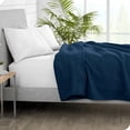 thumbnail image 2 of Bare Home  Lightweight Polar Fleece Blanket Dark Blue King, 2 of 5