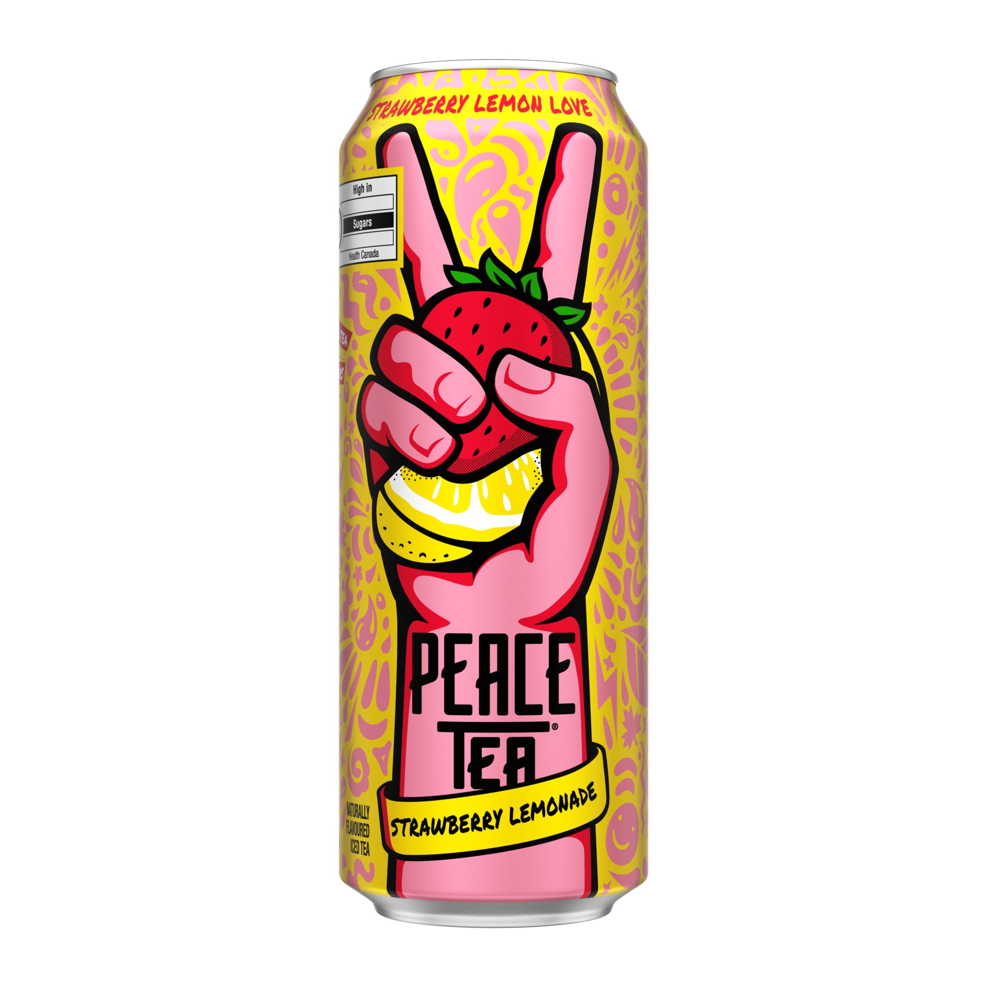Peace Tea Strawberry Lemon Love Can, 695 mL, 695mL