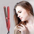 thumbnail image 2 of Pro Hair Crimper Plancha de pelo de cerámica con ondas pequeñas, plancha de pelo corrugada, plancha corrugada para mujeres y niñas, pelo corto y largo, voluminizador, peinado esponjoso (rojo), 2 of 5