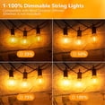 thumbnail image 5 of G40 LED Light Bulbs 1W E12 Base, 2200K Ultra Warm Yellow, Dimmable LED Globe Bulb for Vintage Lamps & Decorative Fixtures, 6Pack, 5 of 6