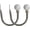 Gunmetal, variant on Set of 2 Decorative White Marble Ball End Window Curtain Holdbacks for Draperies, Gunmetal
