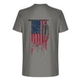 thumbnail image 5 of Shirts for Men Short Sleeve Round-Neck Independence Day Print Casual Shirts Dark Gray XXL, 5 of 5